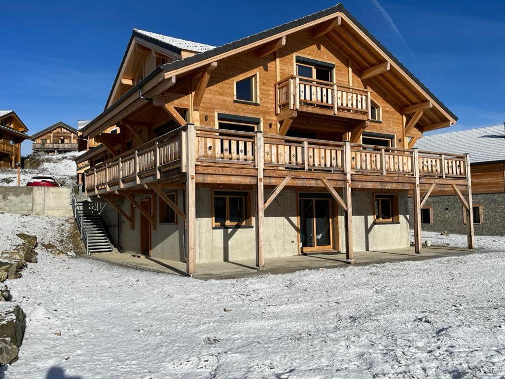 Appartement Lumineux Neuf Dans Bas De Chalet Le Douglas لا جو دو لوب المظهر الخارجي الصورة